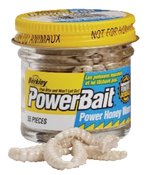 Berkley Powerbait Honey Worms White Garlic