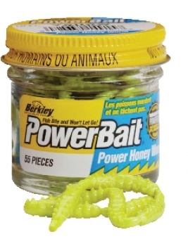 Berkley Powerbait Honey Worms Hot Yellow