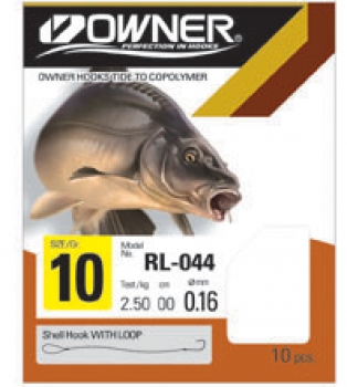 Owner Karpfenhaken Schwarz Gr.10
