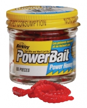 Berkley Powerbait Honey Worms Hot Orange