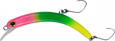 Balzer Trout Attack Forellen Wobbler PEACHY Pink/Grün/Gelb