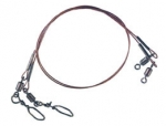 Balzer Niroflex 1x7 Stahlvorfach +Karabiner+Wirbel 25cm